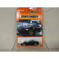 MAZDA MX-5 MIATA BLACK 1:64 MATCHBOX USA CARD