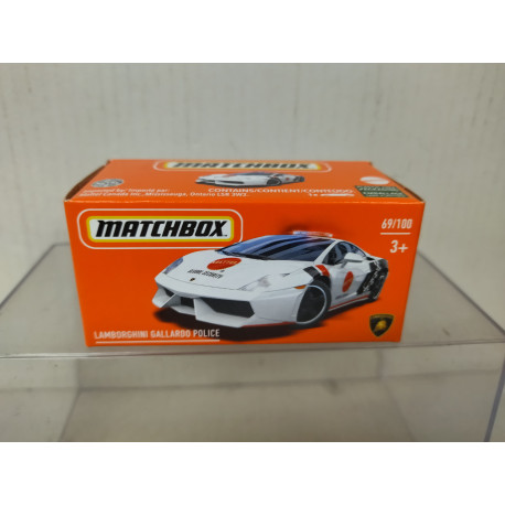 LAMBORGHINI GALLARDO POLICE apx 1:64 MATCHBOX BOX