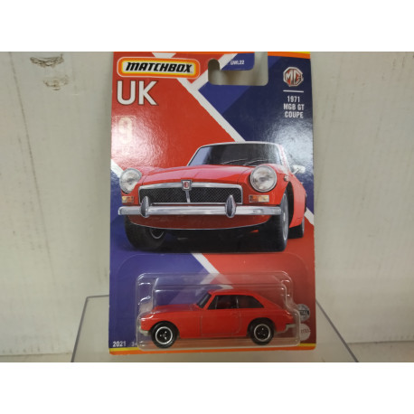 MG MGB GT 1971 COUPE RED UK 9/12 1:64 MATCHBOX
