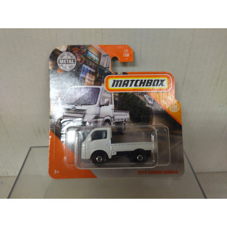 SUBARU SAMBAR 2014 PICKUP WHITE 1:64 MATCHBOX