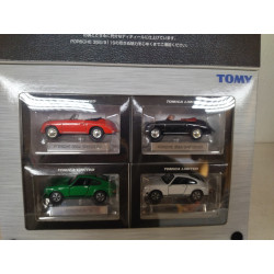 SET X 4 PORSCHE 356/911 S apx 1:64 TOMICA LIMITED