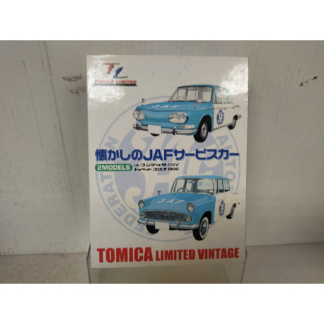 2 POLICE CARS HINO CONTESSA & TOYOTA CORONA JAPAN POLICE apx 1:64 TOMICA LIMITED