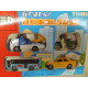 4 X SET CITY CAR TAXI BIKE POLICE BUS apx 1:64 TOMICA