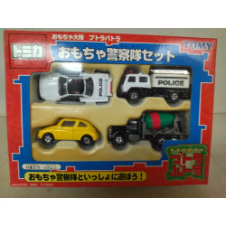 4 X SET POLICE SQUAD MIXER SUBARU RESCUE WORK apx 1:64 TOMICA