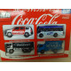 SET X 4 MODELCARS FANTA ZERO MINAQUA COCA-COLA apx 1:64 TOMICA