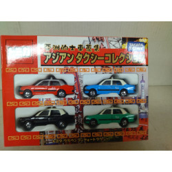 SET X 4 TAXI MODELCARS JAPAN TOYOTA CROWN apx 1:64 TOMICA