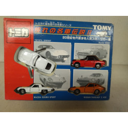 SET X 4 LEGEND SPORT CARS TOYOTA/NISSAN/HONDA/MAZDA apx 1:64 TOMICA
