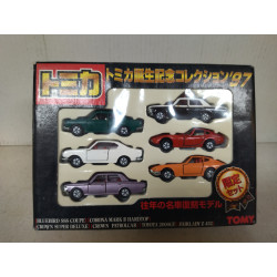SET X 6 MODELCARS COLLECTION 1997 apx 1:64 TOMICA
