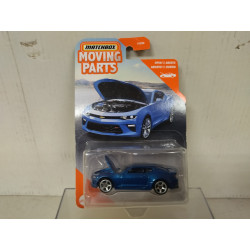 CHEVROLET CAMARO 2016 BLUE MOVING PARTS 1:64 MATCHBOX