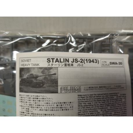 TANK IS-2/JS-2 STALIN SOVIET HEAVY TANK MODEL KIT 1:76 FUJIMI SWA-30