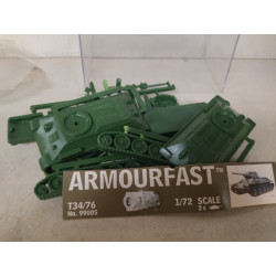 TANK T-34/76 SOVIET X 2 MODEL KIT WW 2 1:72 ARMOURFAST NO BOX