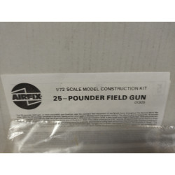 25-POUNDER FIELD GUN WW 2 MODEL KIT 1:72 AIRFIX 01305 NO BOX
