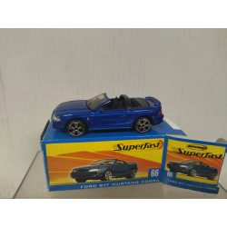 FORD MUSTANG SVT COBRA SUPERFAST n66 1:64 MATCHBOX OPEN BOX/CAJA ABIERTA