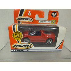 FERRARI 360 SPIDER RED 50 YEARS 65/75 1:63/apx 1:64 MATCHBOX OPEN BOX