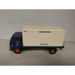 LEYLAND 4 WHEEL FLATBED AND CONTAINER SET 1:50 CORGI "ONLY TRUCK"
