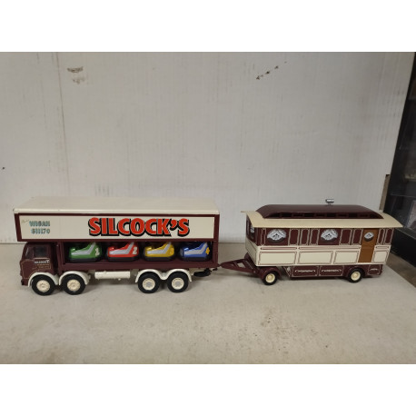 LEYLAND DODGEM + CARAVAN SILCOCK´S 1:50 CORGI ONLY TRUCK