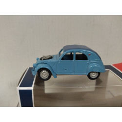 CITROEN 2CV 1966 4X4 SAHARA BLEU LIGHT apx 1:64 NOREV 3 INCHES (7,5cm)