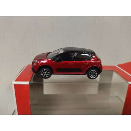 CITROEN C3 2016 RED & BLACK apx 1:64 NOREV 3 INCHES (7,5cm)