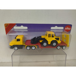 SCANIA LOW LOADER + EXCAVADORA apx 1:64 SIKU 1616