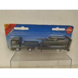MERCEDES-BENZ LOW LOADER + BATTLE TANK /apx 1:64 SIKU 1637