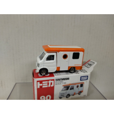 SUZUKI CARRY TENTMUSHI CAMPER 1:55/apx 1:64 TOMICA 90