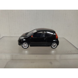 PEUGEOT 107 GT NOIR LIGNE ROUGE apx 1:64 NOREV 3 INCHES (7,5cm)