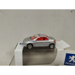 PEUGEOT 206 CC COUPE CABRIOLET SILVER apx 1:64 NOREV 3 INCHES (7,5cm)