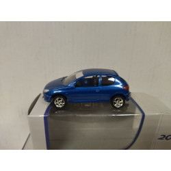 PEUGEOT 206 BLUE apx 1:64 NOREV 3 INCHES (7,5cm)