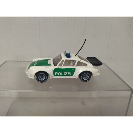 PORSCHE 911 TURBO POLIZEI (3) 1:55/apx 1:64 SIKU 1316 NO BOX