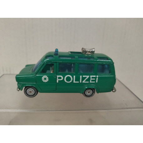 FORD TRANSIT KOMBI POLIZEI GREEN (2) 1:60/apx 1:64 SIKU V334/V264 NO BOX