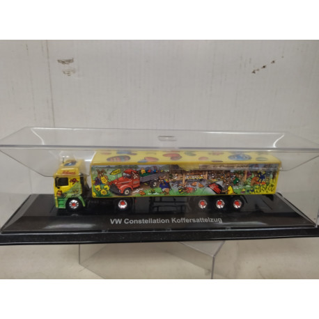 VOLKSWAGEN CONSTELLATION KOFFERSATTELZUG 1:87 H0 SCHUCO