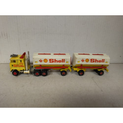FORD 9000 TANKER SHELL + TRAILER 1:87 H0/apx 1:64 MAJORETTE NO BOX