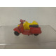 VESPA + SIDECAR MOTO/BIKE apx 1:64 GUISVAL NO BOX