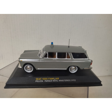 SEAT 1500 FAMILIAR 1972 PMM POLICIA PARQUE MOVIL MINISTERIOS 1:43 ALTAYA IXO