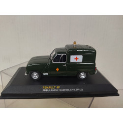 RENAULT 4 FURGONETA 1966 AMBULANCIA GUARDIA CIVIL 1:43 ALTAYA IXO