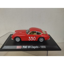 FIAT 8V ZAGATO 1956 n330 MILLE MIGLIA 1:43 STARLINE HACHETTE HARD BOX