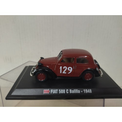 FIAT 508 C BALILLA 1948 n129 MILLE MIGLIA 1:43 STARLINE HACHETTE HARD BOX