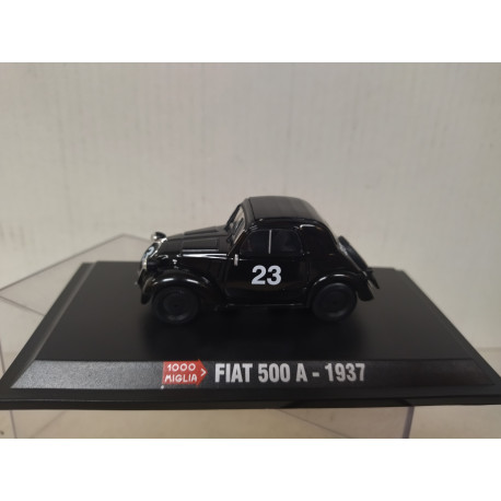FIAT 500 A 1937 n23 MILLE MIGLIA 1:43 STARLINE HACHETTE HARD BOX