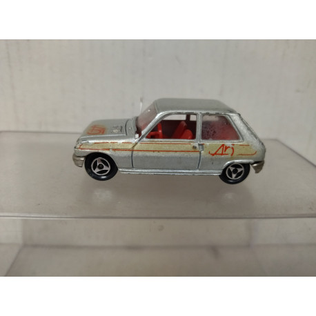 RENAULT 5 ALPINE SILVER /apx 1:64 MAJORETTE NO BOX