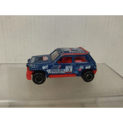 RENAULT 5 MAXI TURBO 1985 BLUE 1:53/apx 1:64 MAJORETTE 255 NO BOX