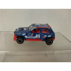 RENAULT 5 MAXI TURBO 1985 BLUE (2) 1:53/apx 1:64 MAJORETTE 255 NO BOX
