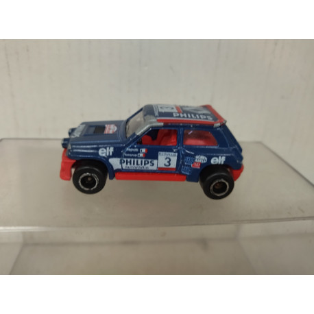 RENAULT 5 MAXI TURBO 1985 BLUE (2) 1:53/apx 1:64 MAJORETTE 255 NO BOX