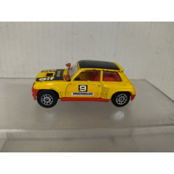 RENAULT 5 MAXI TURBO YELLOW/BLACK RALLY CALBERSON /apx 1:64 CORGI NO BOX