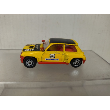 RENAULT 5 MAXI TURBO YELLOW/BLACK RALLY CALBERSON /apx 1:64 CORGI NO BOX