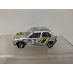 RENAULT 5 GT TURBO n19 SILVER 1:51 /apx 1:64 MAJORETTE 205 NO BOX