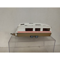 ROULOTTE/CARAVANA/WOHNWAGEN GOLD/WHITE 1:55/apx 1:64 SIKU 2518 NO BOX