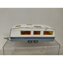 ROULOTTE/CARAVANA/WOHNWAGEN GREY/WHITE 1:55/apx 1:64 SIKU 2518 NO BOX