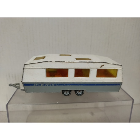 ROULOTTE/CARAVANA/WOHNWAGEN GREY/WHITE 1:55/apx 1:64 SIKU 2518 NO BOX