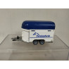 HORSE TRAILER WHITE/BLUE 1:55/apx 1:64 SIKU NO BOX
