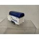 HORSE TRAILER WHITE/BLUE 1:55/apx 1:64 SIKU NO BOX